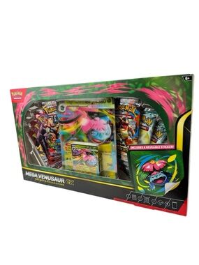 Pokemon Mega Venusaur EX Premium Collection Box Trading Card Game Booster Packs